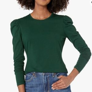 Rebecca Taylor Ruched Long-Sleeve Top
